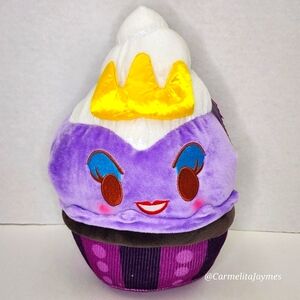 URSULA 🐙 10" Scented Purple Lavender Ice Cream Sundae Disney Munchlings NWT